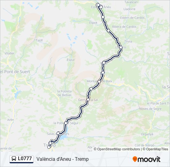 L0777 bus Line Map