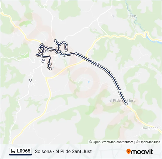 L0965 Bus Line Map