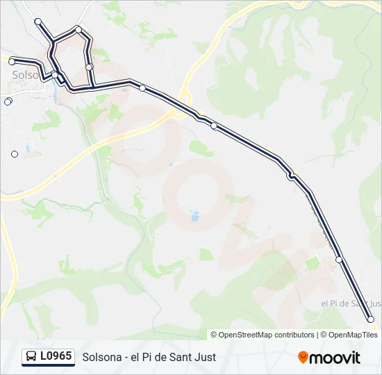 L0965 Bus Line Map