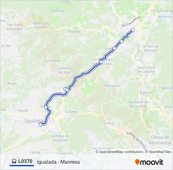 L0370 Bus Line Map