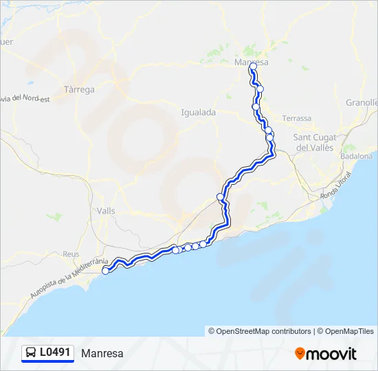 L0491 Bus Line Map