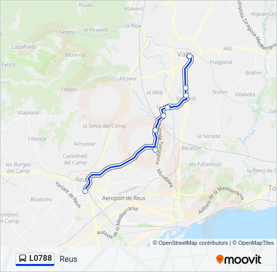 L0788 Bus Line Map