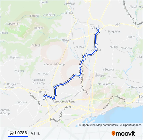 L0788 Bus Line Map
