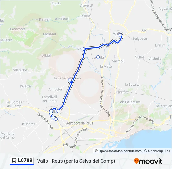 L0789 Bus Line Map