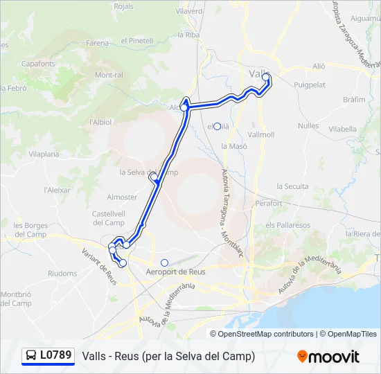 L0789 Bus Line Map
