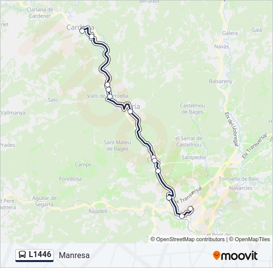 L1446 Bus Line Map