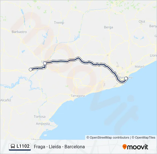 L1102 Bus Line Map