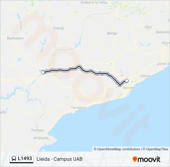 L1493 Bus Line Map