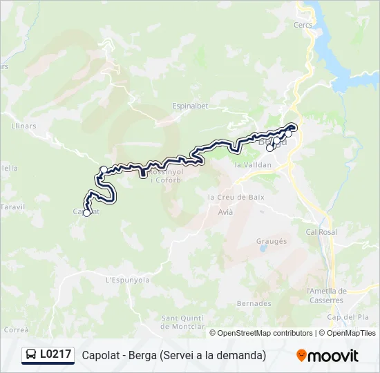L0217 Bus Line Map