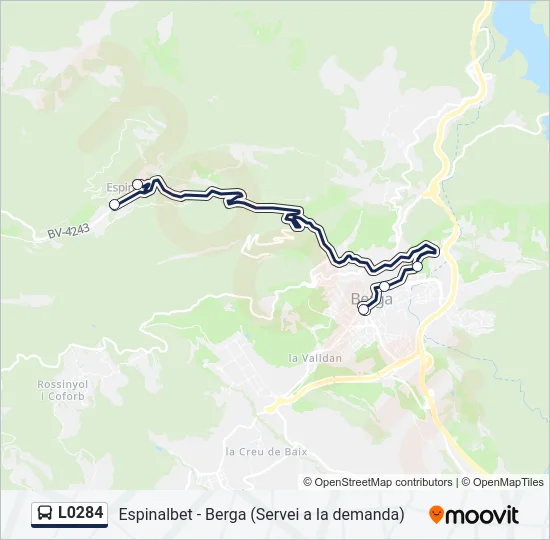 L0284 Bus Line Map