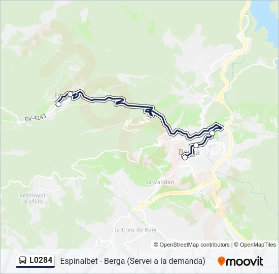 L0284 Bus Line Map
