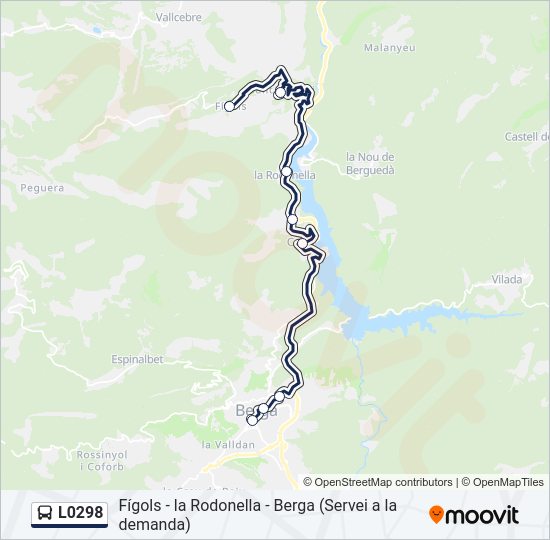 L0298 Bus Line Map