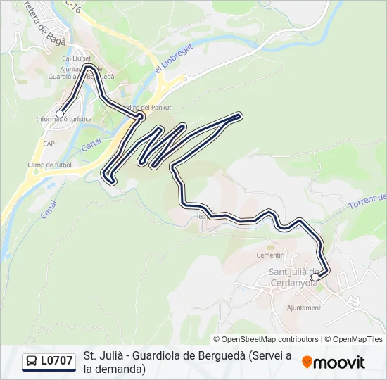 L0707 Bus Line Map