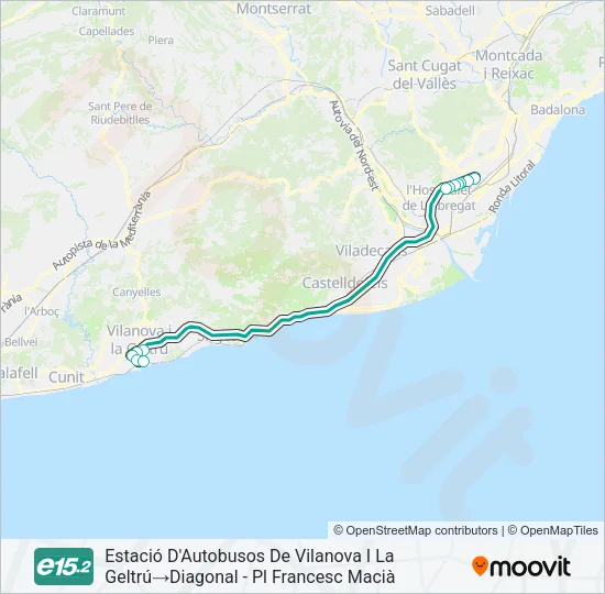 E15.2 Bus Line Map