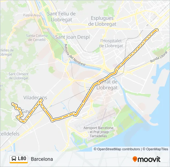 L80 Bus Line Map