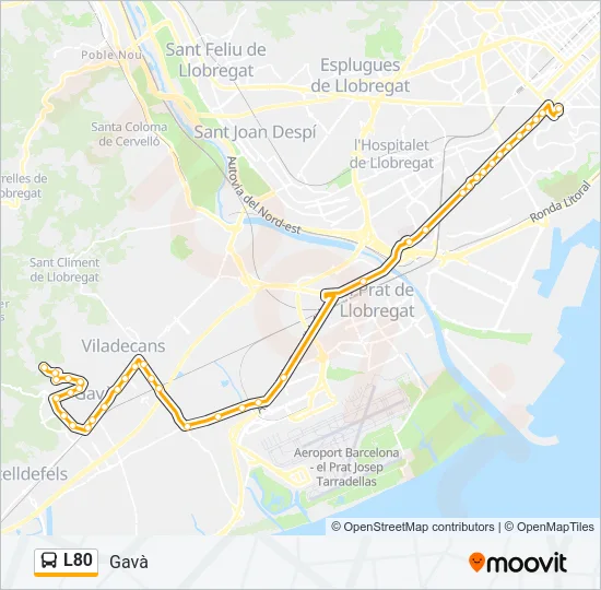 L80 Bus Line Map