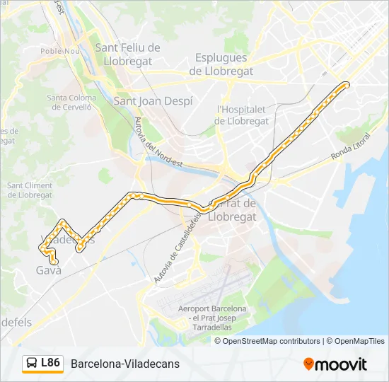 L86 Bus Line Map