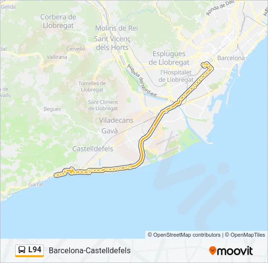 L94 Bus Line Map