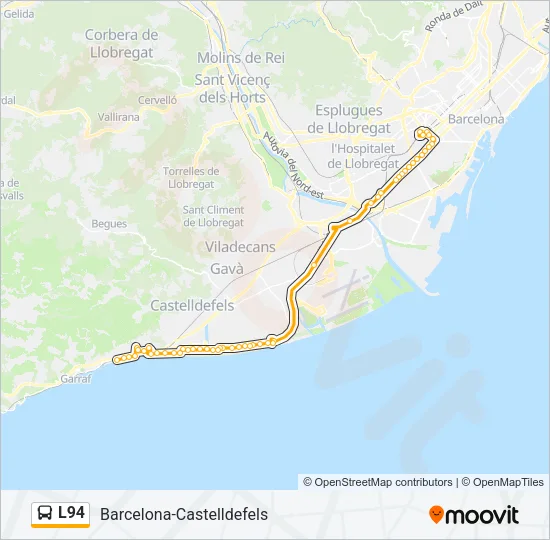 L94 Bus Line Map