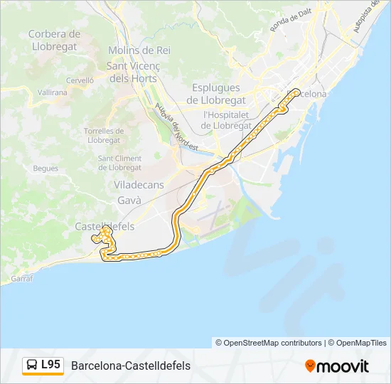 L95 Bus Line Map