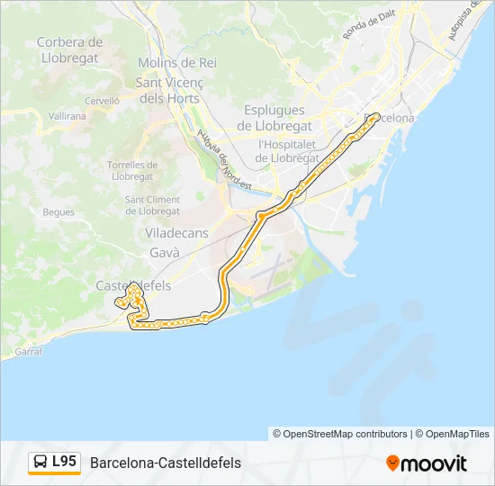 L95 Bus Line Map