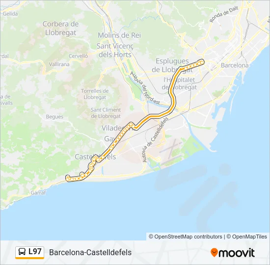L97 Bus Line Map