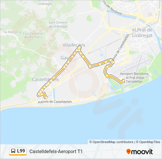 L99 Bus Line Map