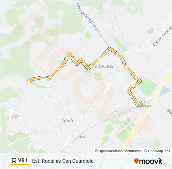 VB1 Bus Line Map