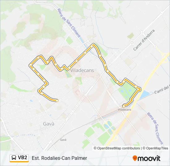 VB2 Bus Line Map