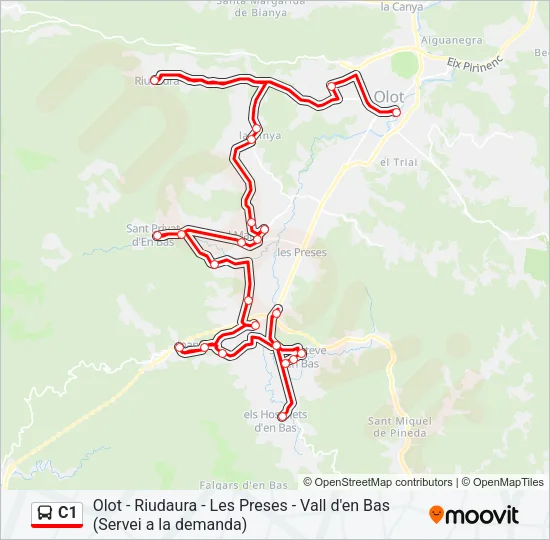 C1 Bus Line Map