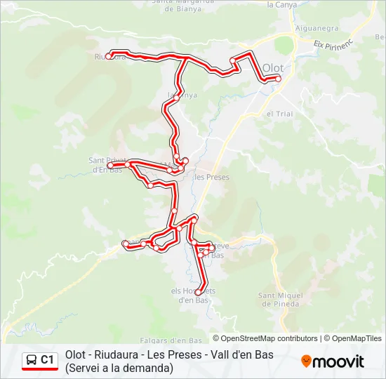 C1 Bus Line Map