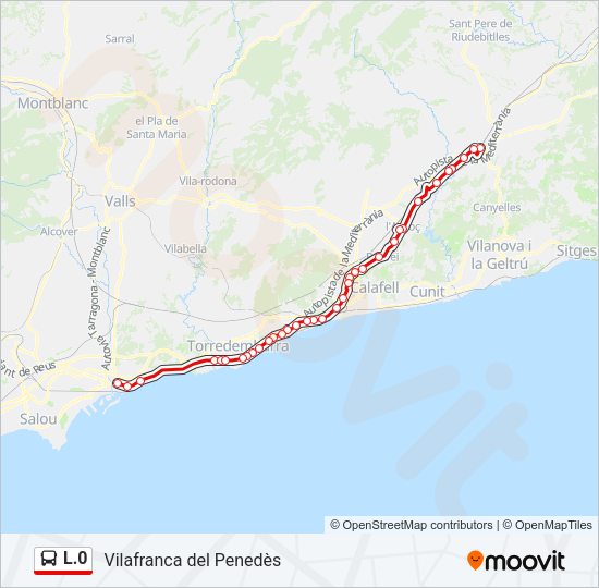 L.0 Bus Line Map