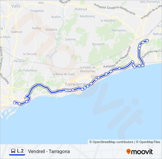 L.2 Bus Line Map