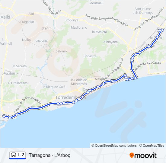 L.2 Bus Line Map