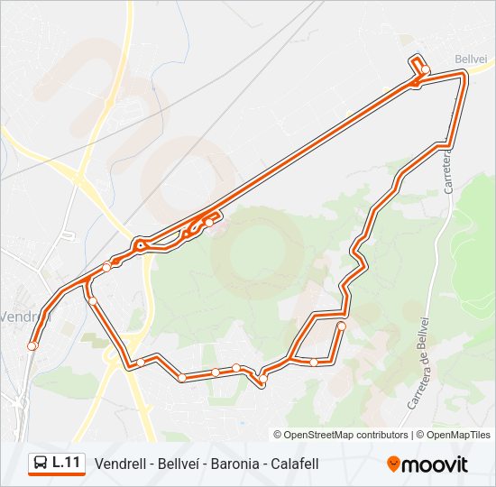 L.11 Bus Line Map