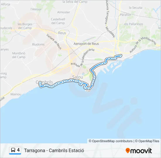 4 Bus Line Map