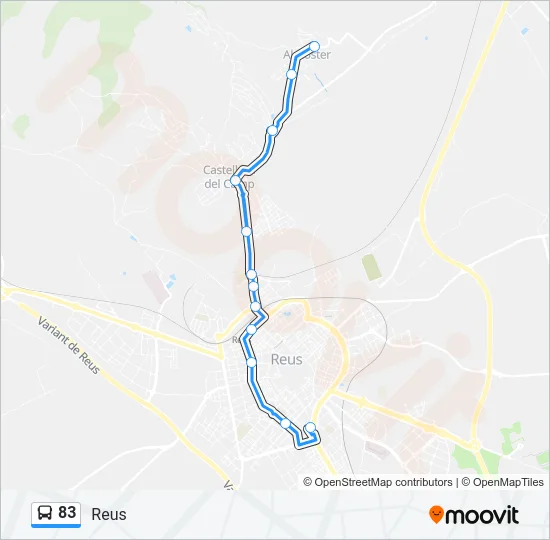 83 Bus Line Map