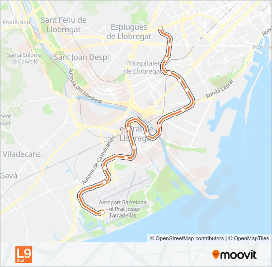 L9S Metro Line Map