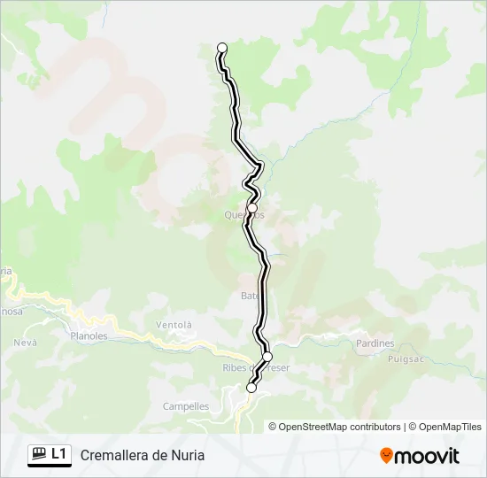 L1 Funicular Line Map
