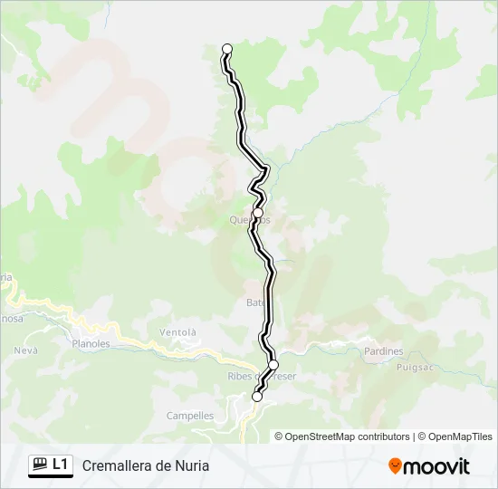 L1 Funicular Line Map