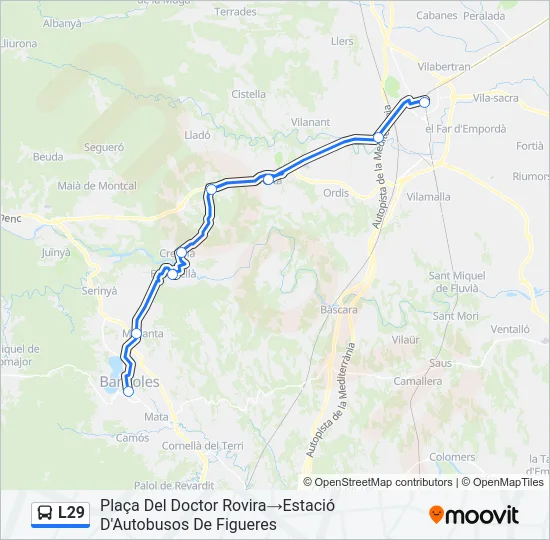 L29 Bus Line Map