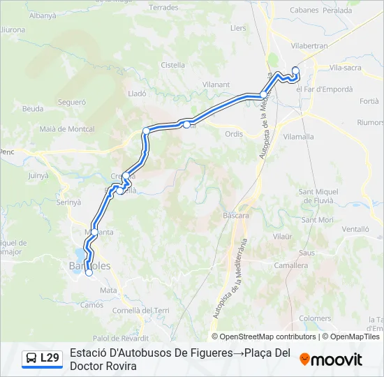 L29 Bus Line Map