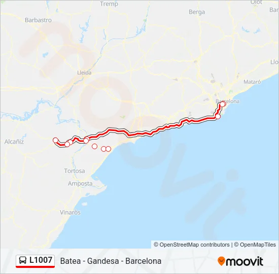 L1007 Bus Line Map