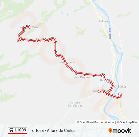 L1009 Bus Line Map
