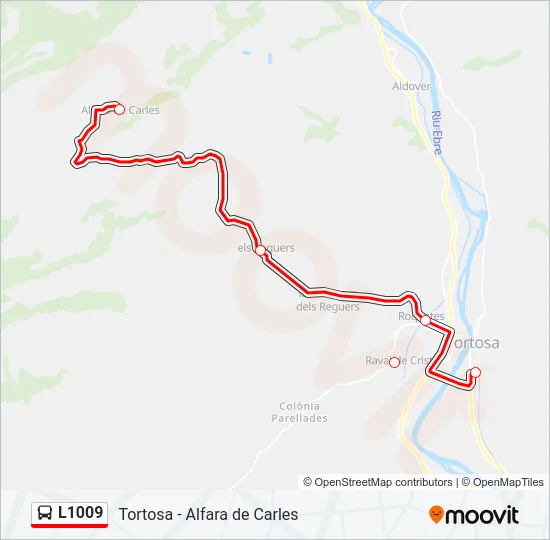L1009 Bus Line Map