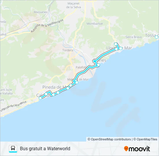 WATERWORLD Bus Line Map