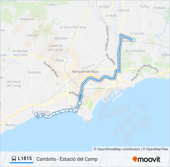 L1815 Bus Line Map