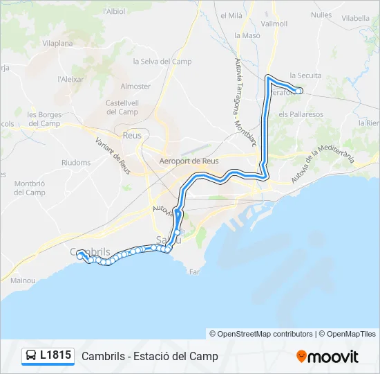 L1815 Bus Line Map