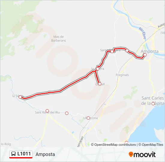 L1011 Bus Line Map