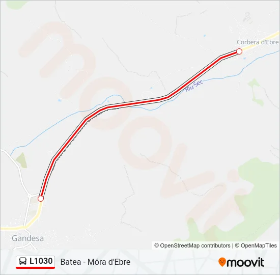 L1030 Bus Line Map